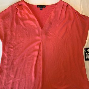 INC Semi-Sheer Top Sz. XL Melon Sleeveless 073